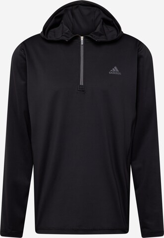 adidas Golf Sportsweatshirt 'NOVELTY' in Zwart: voorkant