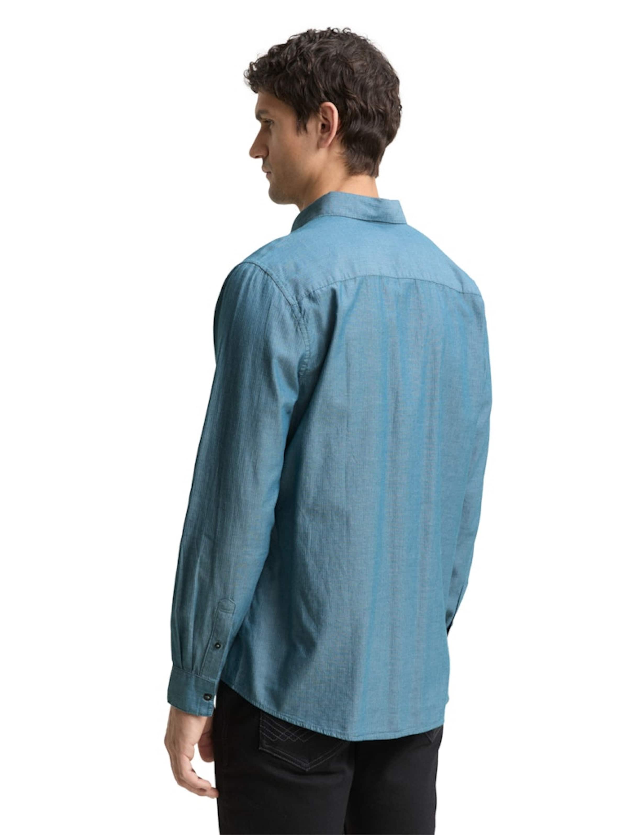 TOM TAILOR Средняя посадка Рубашка в Зеленый