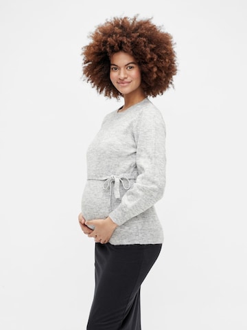 MAMALICIOUS - Pullover 'Anne' em cinzento: frente