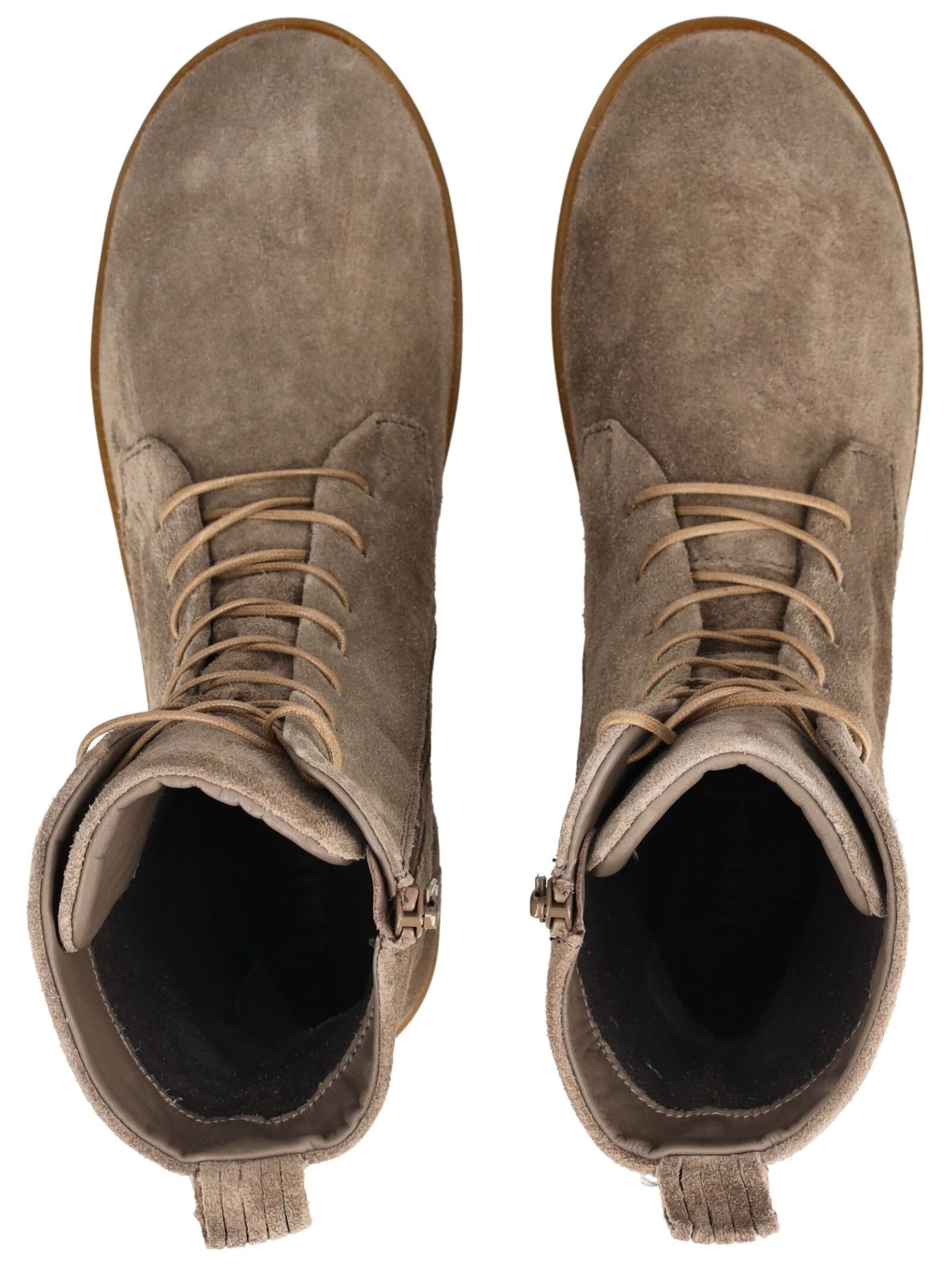 Bottines à lacets THINK! en beige