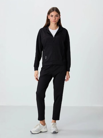 Tommy Life - Fato de jogging em preto: frente