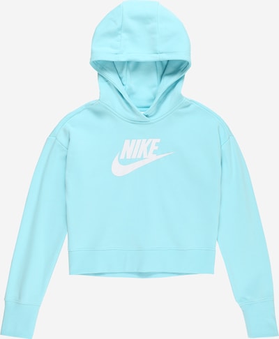 Nike Sportswear Sweat-shirt en turquoise / blanc, Vue avec produit