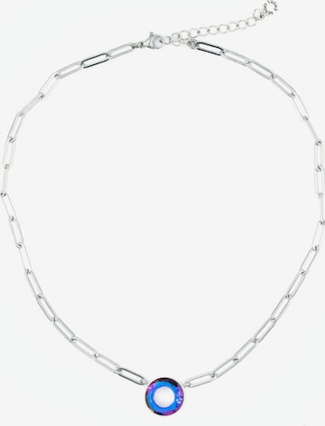 Sergio Engel Ketting 'Cosmic Kette 04 Elegante Edelstahlkette mit Cosmic-Kristall-Anhänger' in Roze: voorkant