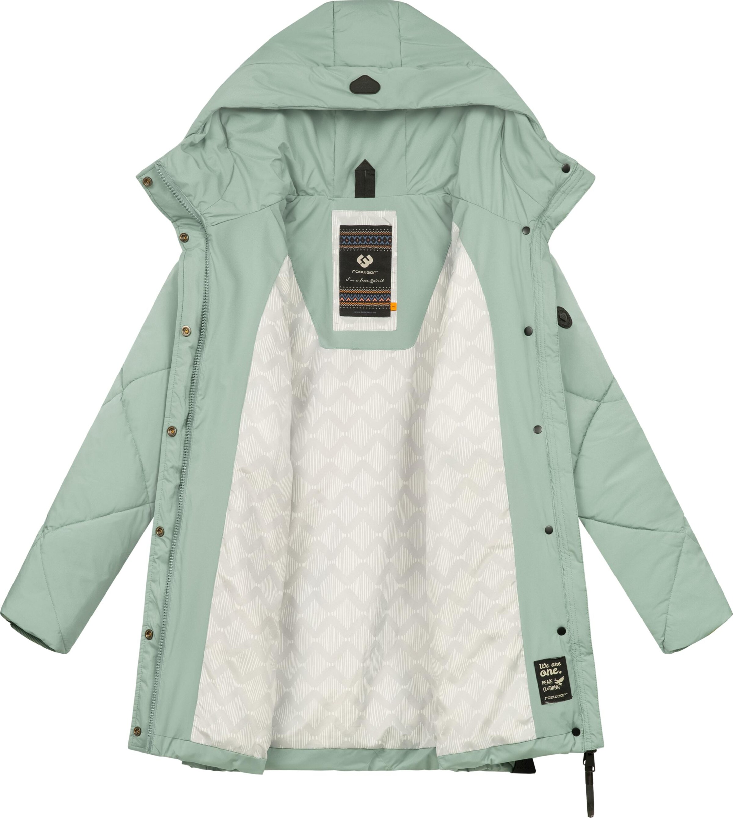 Cappotto funzionale 'Diamanta' di Ragwear in verde