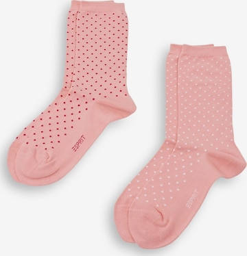ESPRIT Sokken in Roze: voorkant