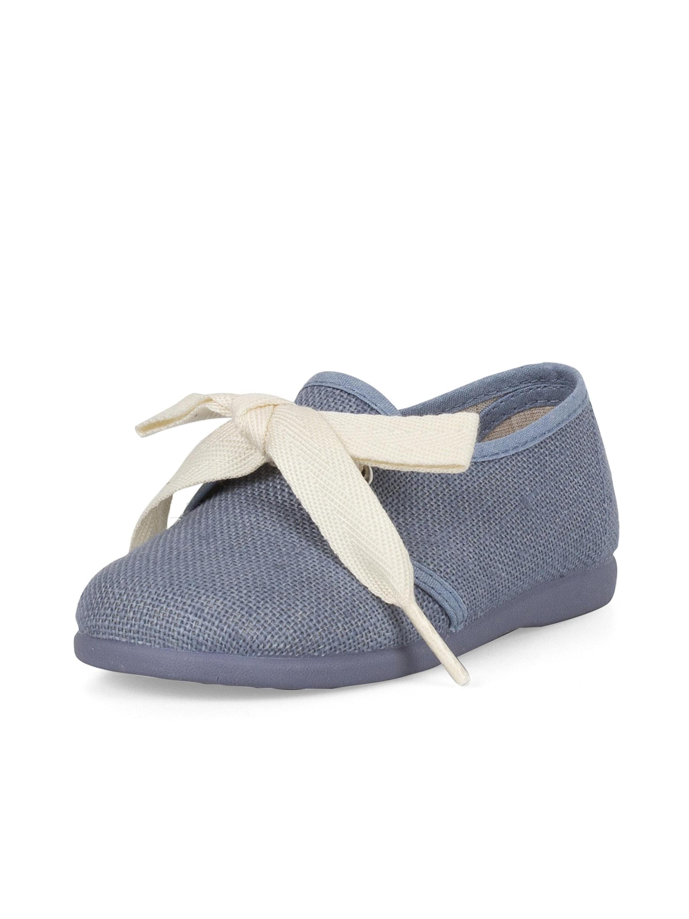 Scarpa bassa di Pisamonas in blu: frontale