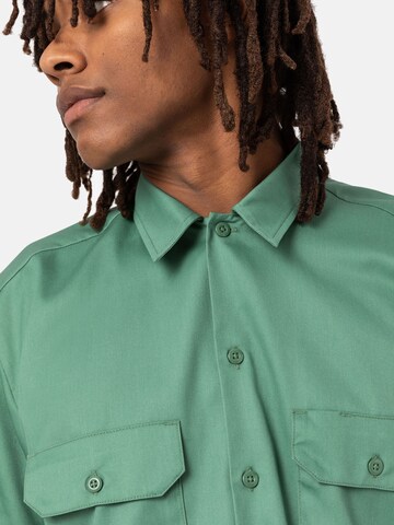 DICKIES Comfort fit Overhemd 'work shirt' in Groen