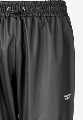 Weather Report Regular Athletic Pants 'Rainy' in Black