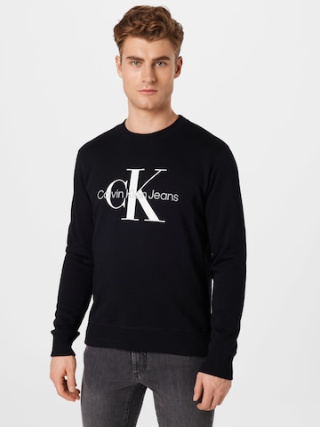 Calvin Klein Jeans - Sweatshirt em preto: frente