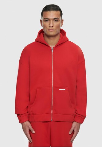 Dropsize Sweatjacke 'Bazix Republiq' in Rot: predná strana