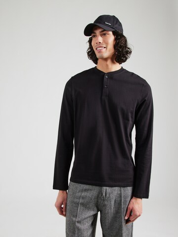 T-Shirt QS en noir : devant