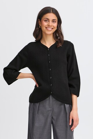 Fransa Knit cardigan 'FRBITTE CAR 2 ' in Black: front