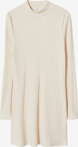 MANGO Knitted dress 'LEMON2' in Beige: front