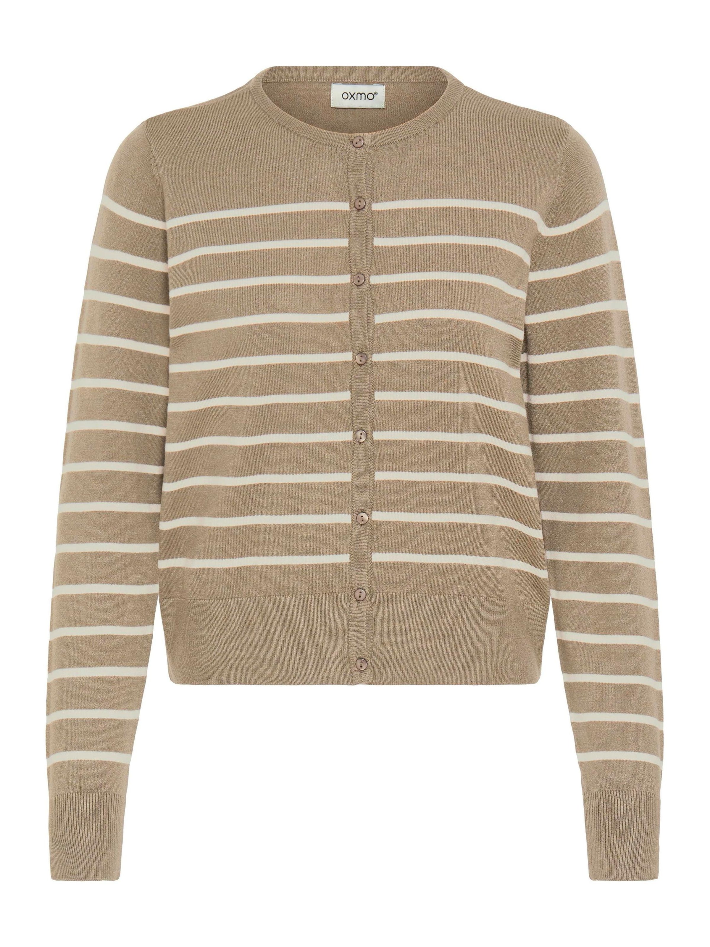 Oxmo - Casaco de malha 'Fkeana' em cinzento: frente