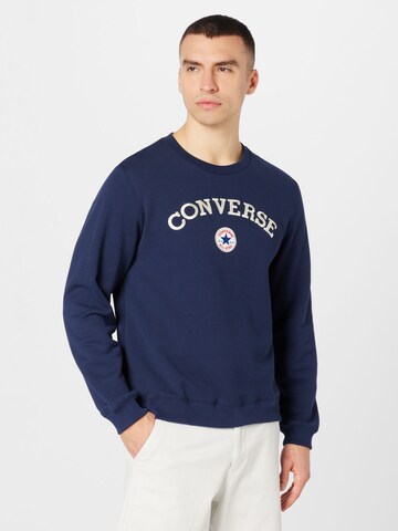 Sweat-shirt CONVERSE en bleu : devant