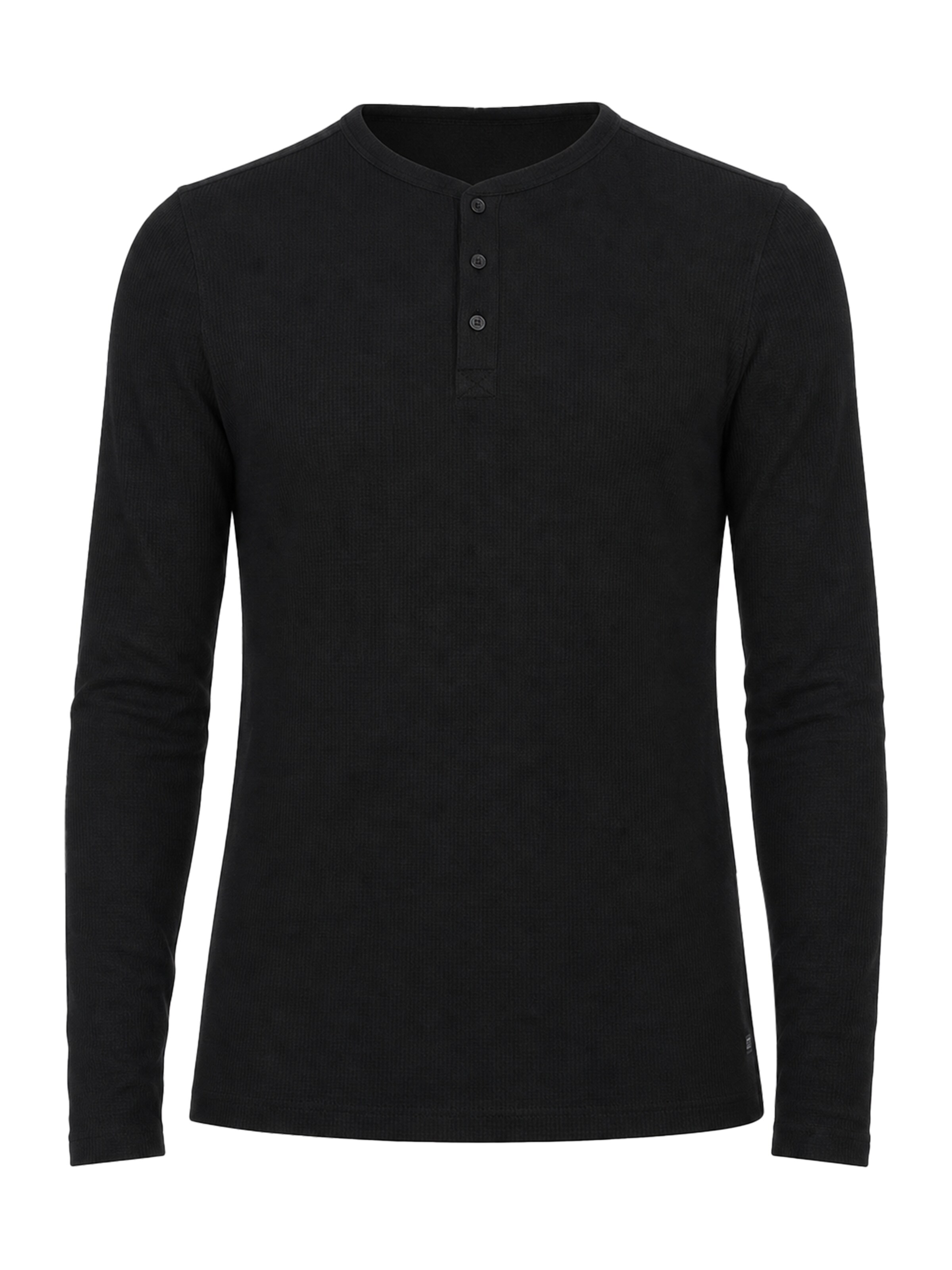 BRAVE SOUL Shirt in Zwart: voorkant