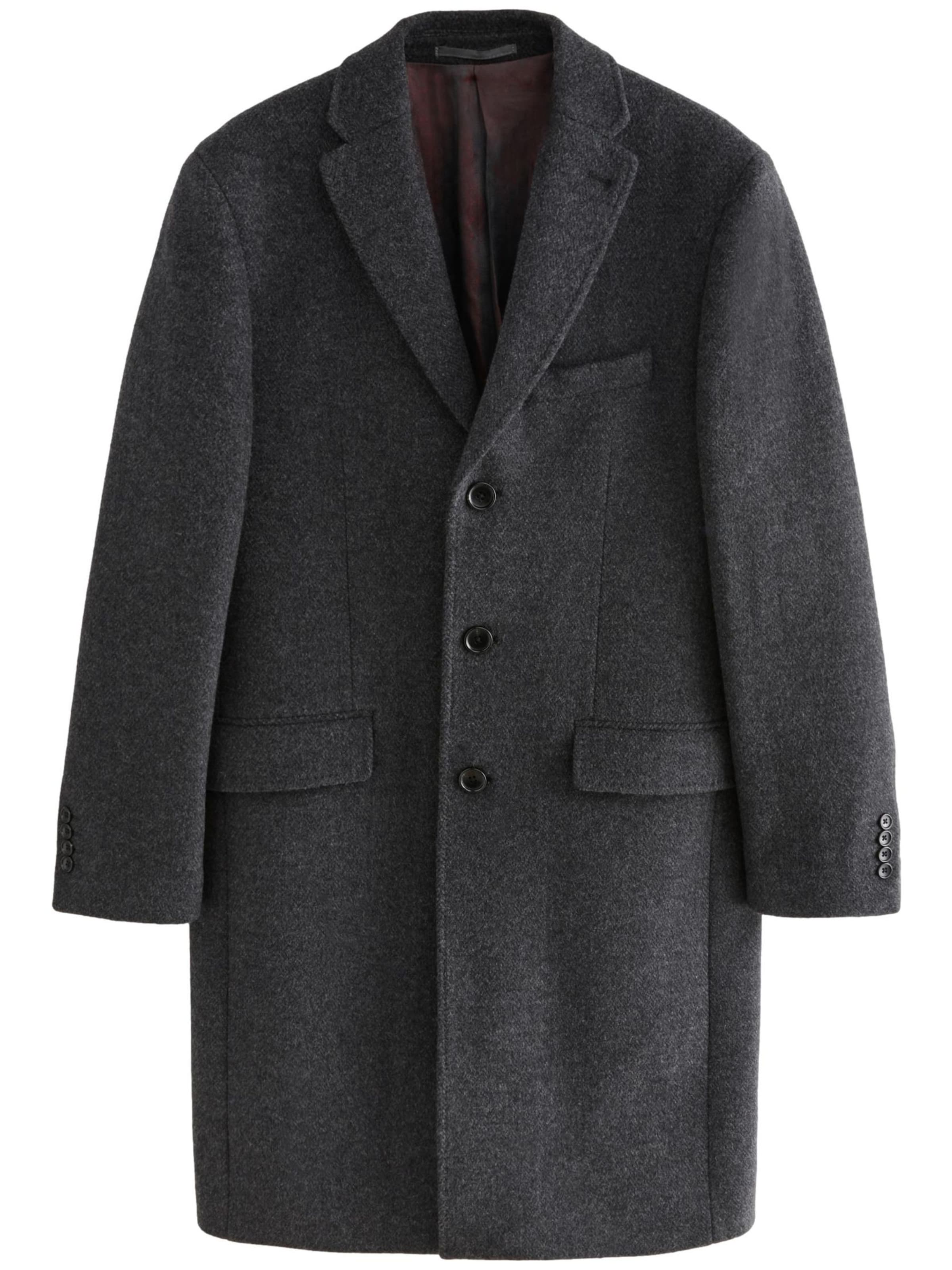 Next - Sobretudo meia-estação em cinzento: frente