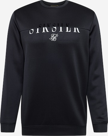 SikSilk Sweatshirt in Black: front