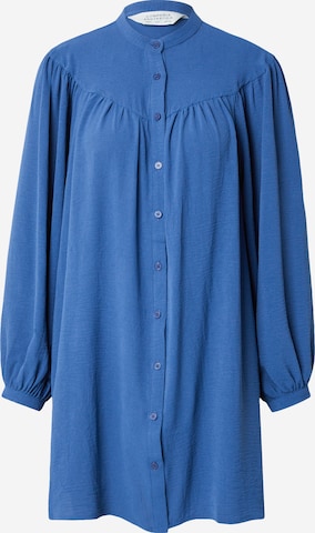 Rochie tip bluză de la Compania Fantastica pe albastru: față