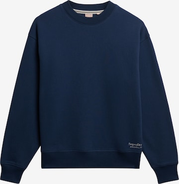 Sweat-shirt 'Essential' Superdry en bleu : devant