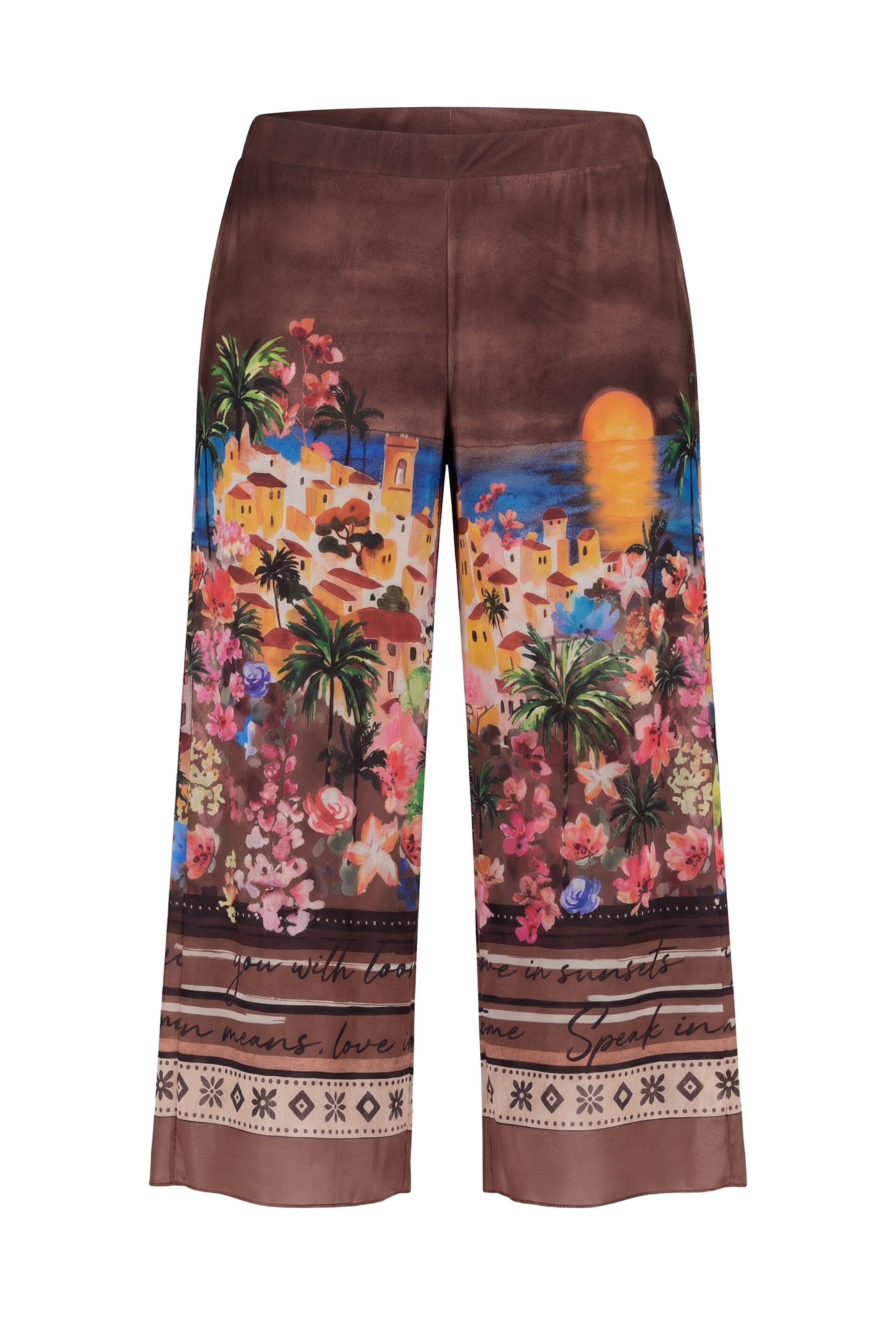 MIAMODA Loose fit Trousers in Brown: front