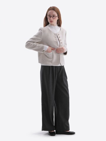 TorWeit Strickjacke 'Wool-Blend Coat Short'‌‌‌‌‌‌‌‌‌ in Weiß