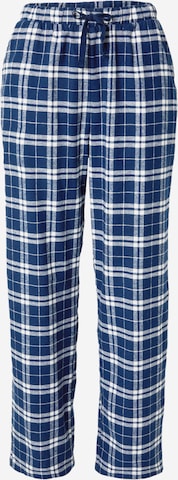 Lindex Pyžamové kalhoty – modrá: přední strana