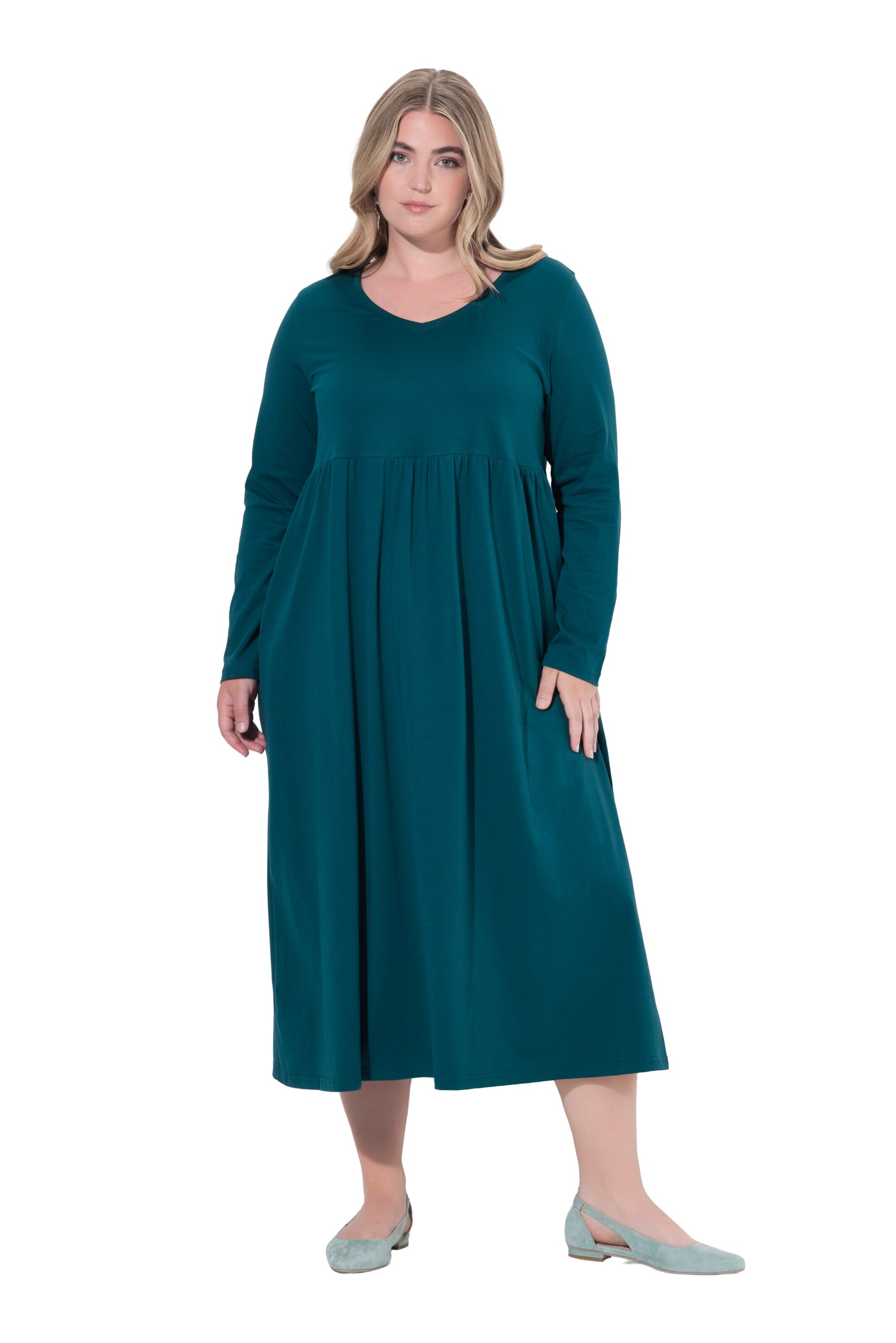 Ulla Popken Jurk in Blauw: voorkant