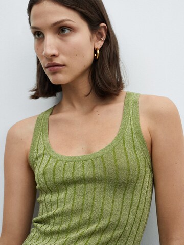 MANGO Knitted Top 'KLAN' in Green