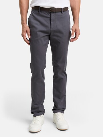 TOM TAILOR Slim fit Chino trousers 'Travis' in Grey: front