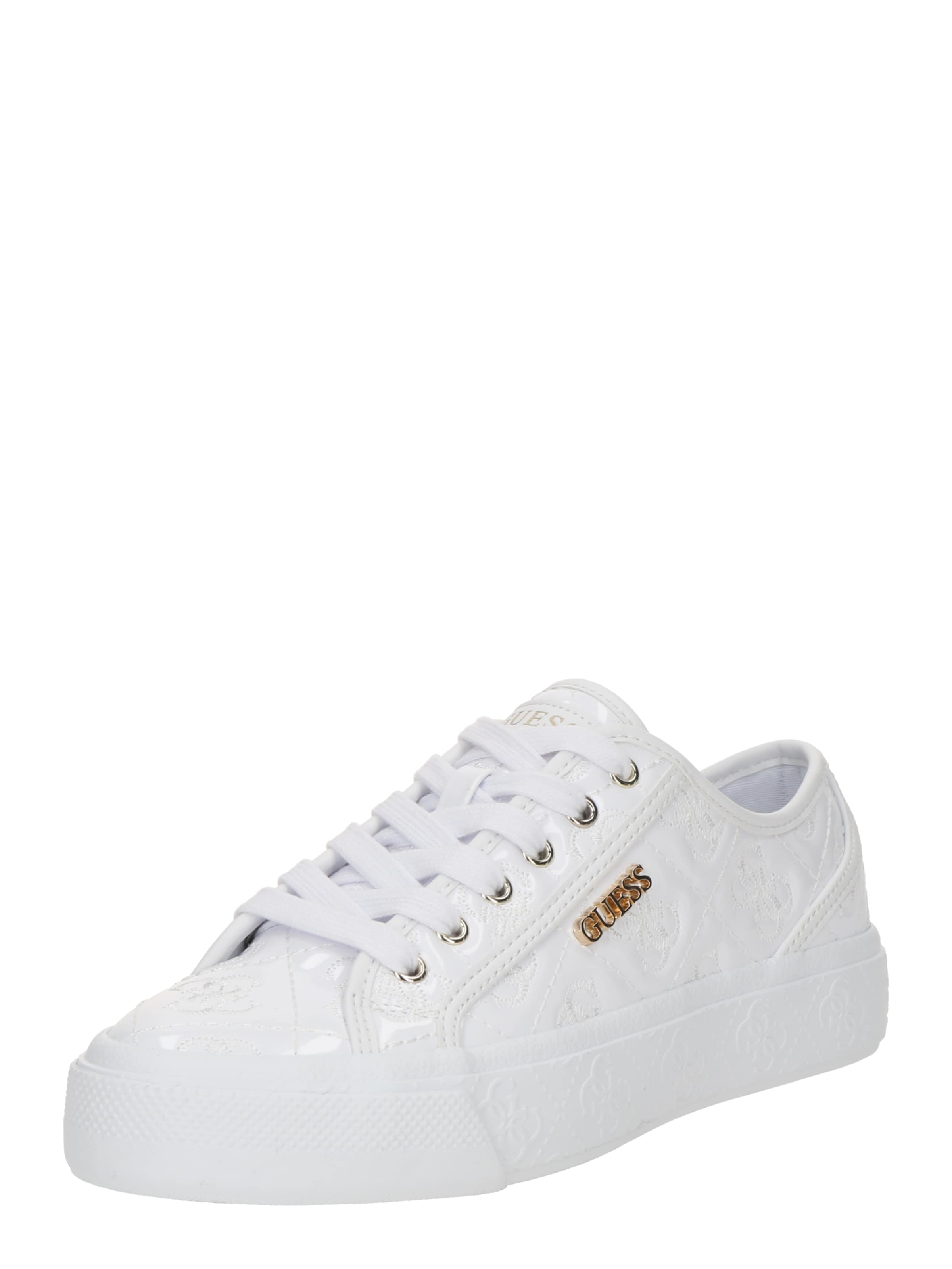 Baskets basses 'JLOVE' GUESS en blanc : devant