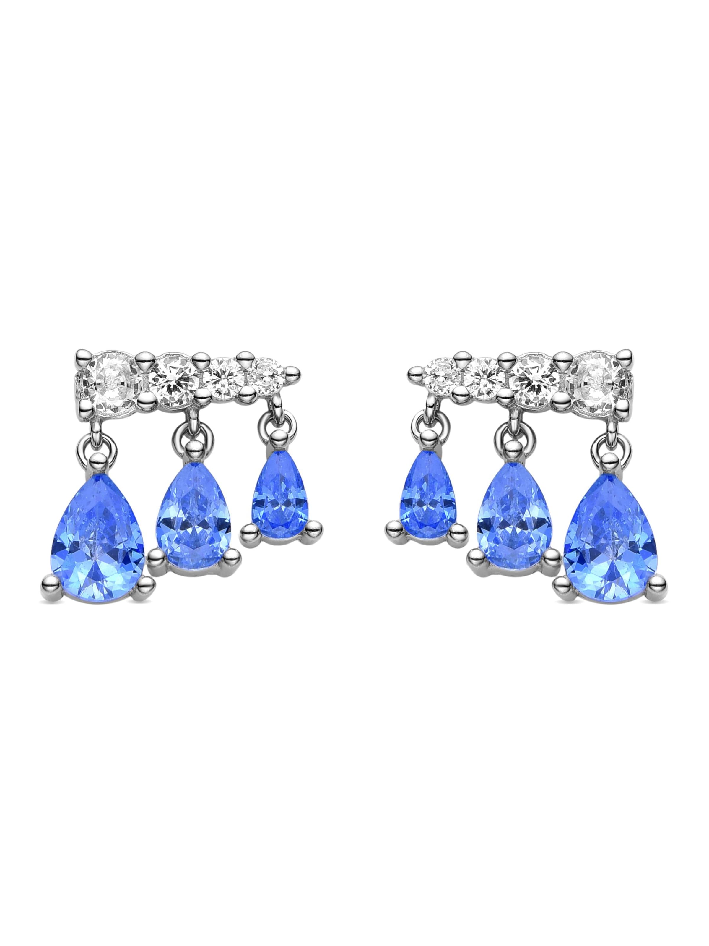 Luxenter - Pendientes 'Dapak' en azul: frente