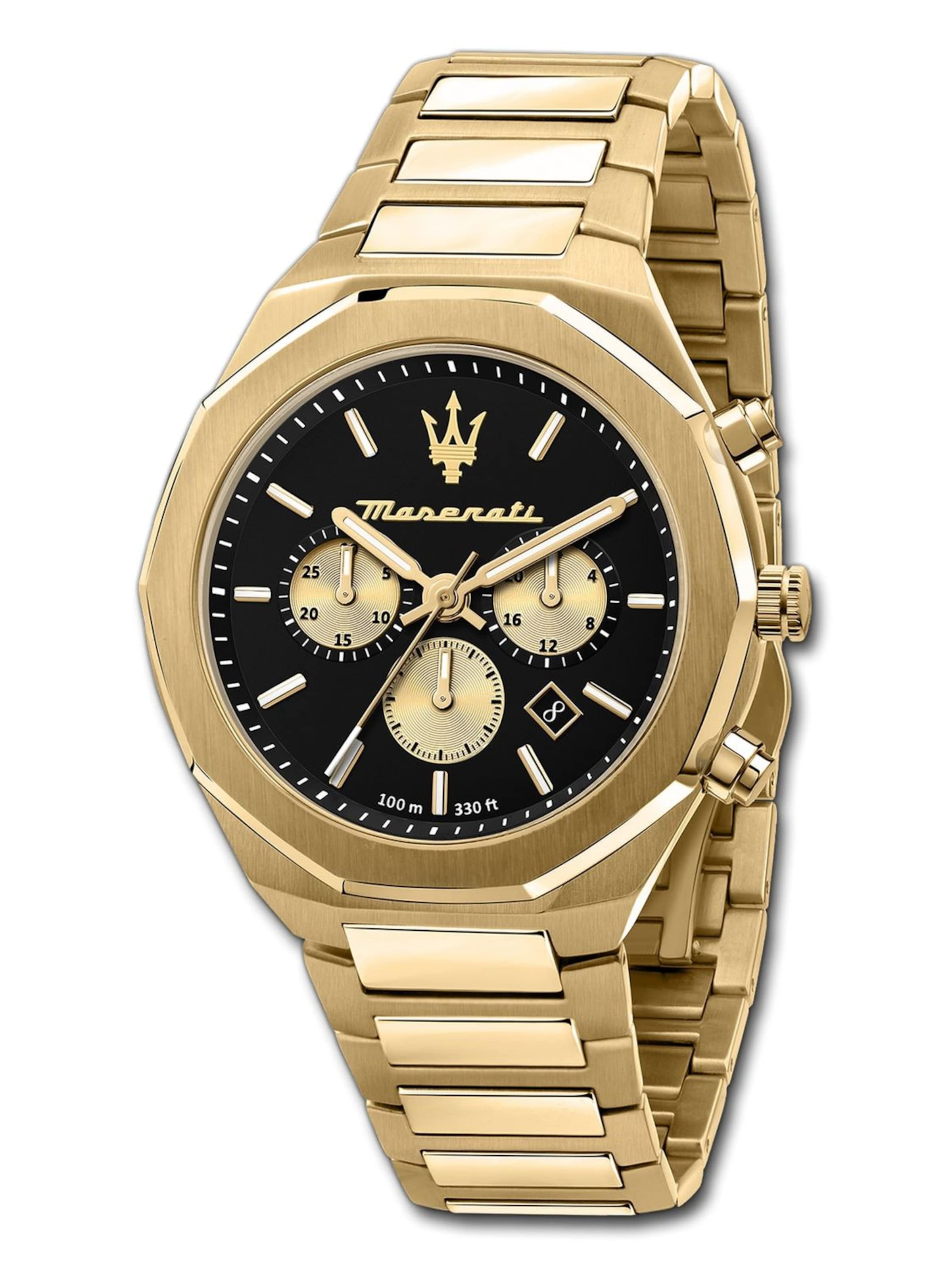Maserati Analoog horloge in Goud: voorkant
