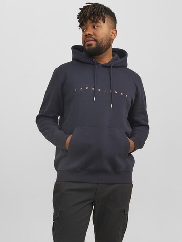Jack & Jones Plus Sweater 'JJESTAR' in Blue