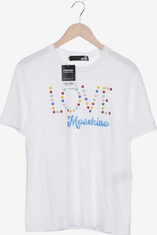 Love Moschino T-Shirt S in Weiß: predná strana