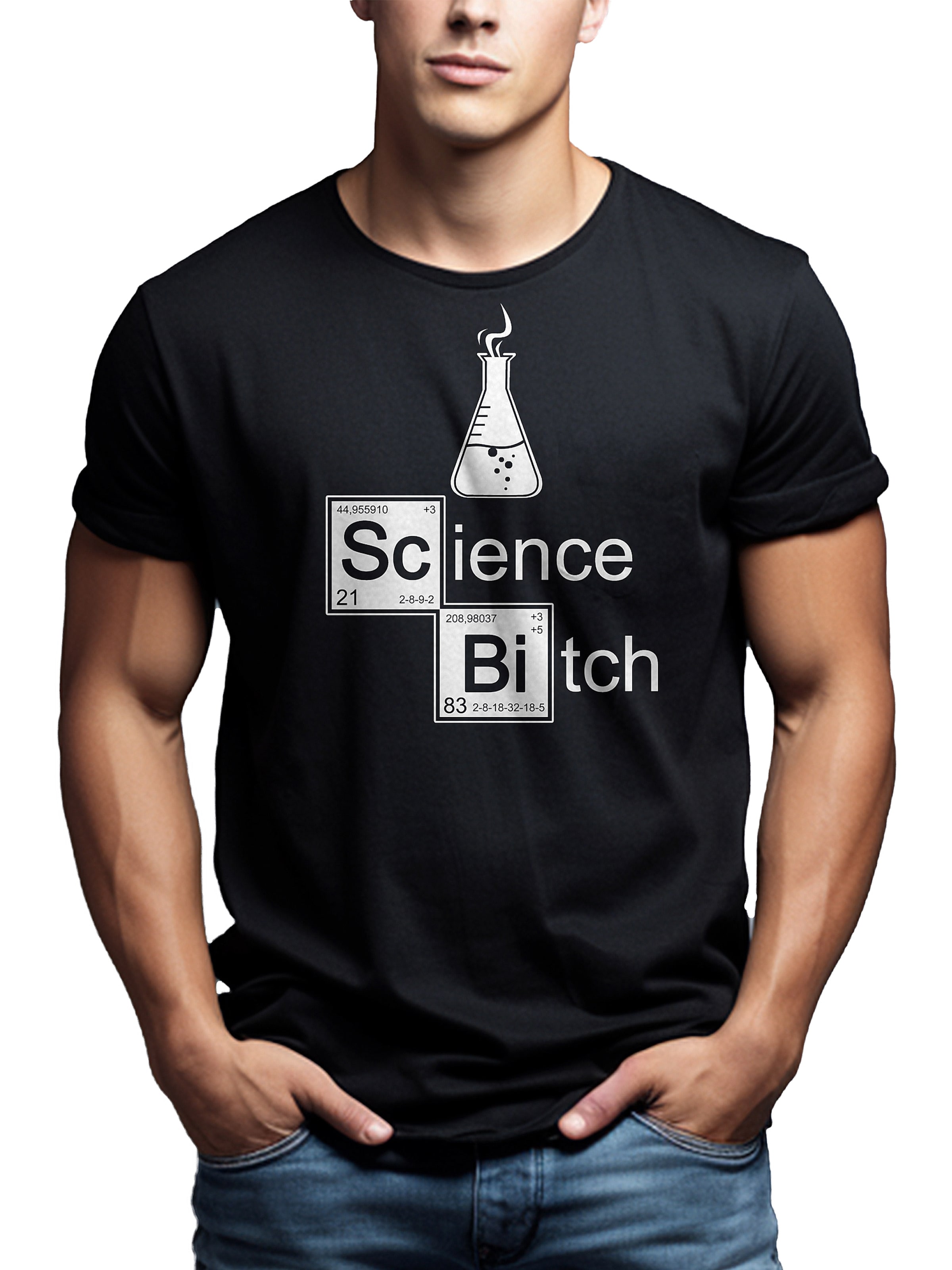 MAKAYA Shirt 'Science Bitch' in Black
