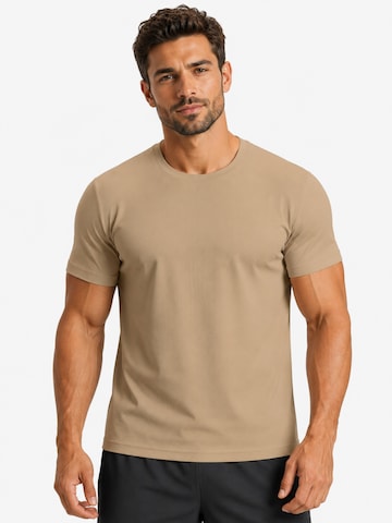 BIMONI Performance Shirt in Beige: front