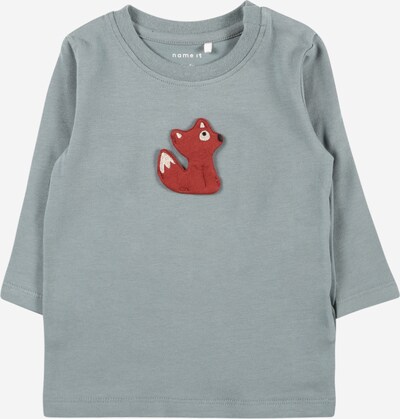 NAME IT T-Shirt 'NICOLAI' en beige / gris / rouge, Vue avec produit