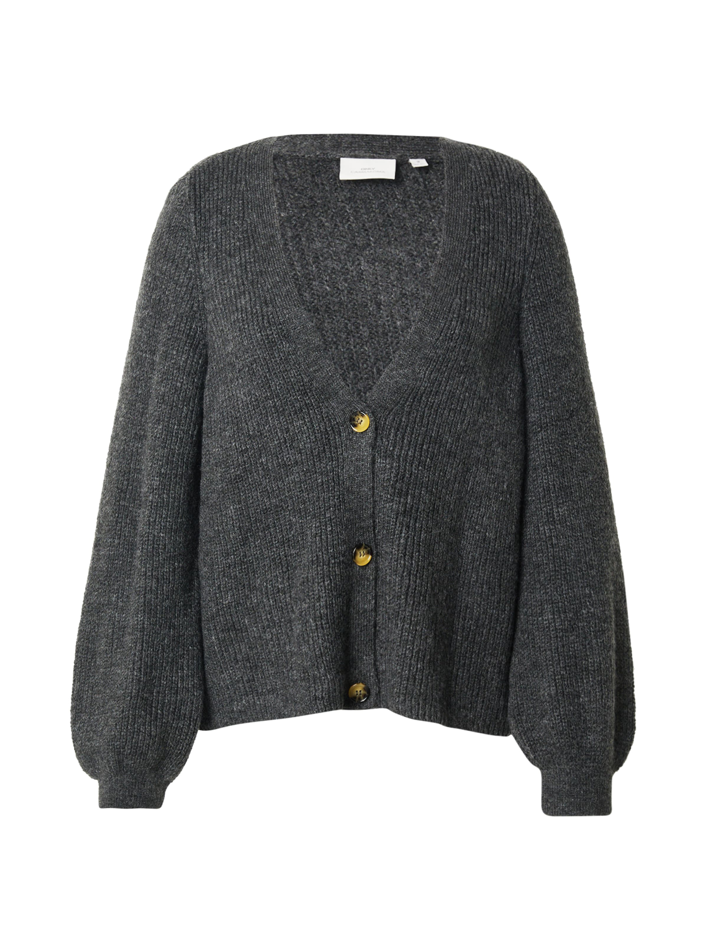ONLY Carmakoma Knit Cardigan 'CARCLARE JULES' in Dark grey, Item view