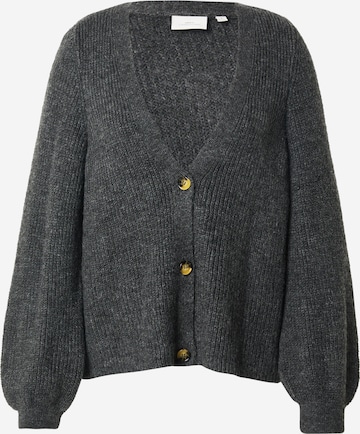 ONLY Carmakoma Strickjacke 'CARCLARE JULES' in Grau: Vorderseite