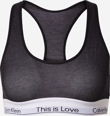 Bustier Soutien-gorge Calvin Klein Underwear en noir : devant