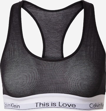 Calvin Klein Underwear Bralette Bra in Black: front