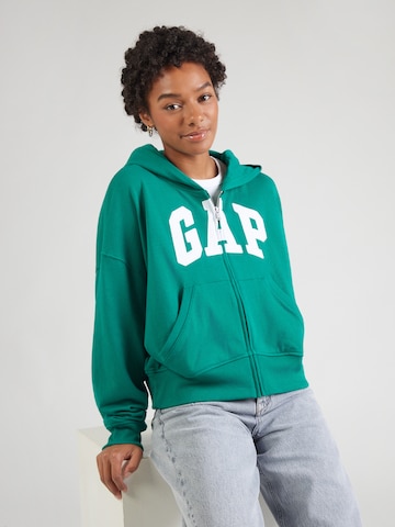 Veste de survêtement GAP en vert : devant