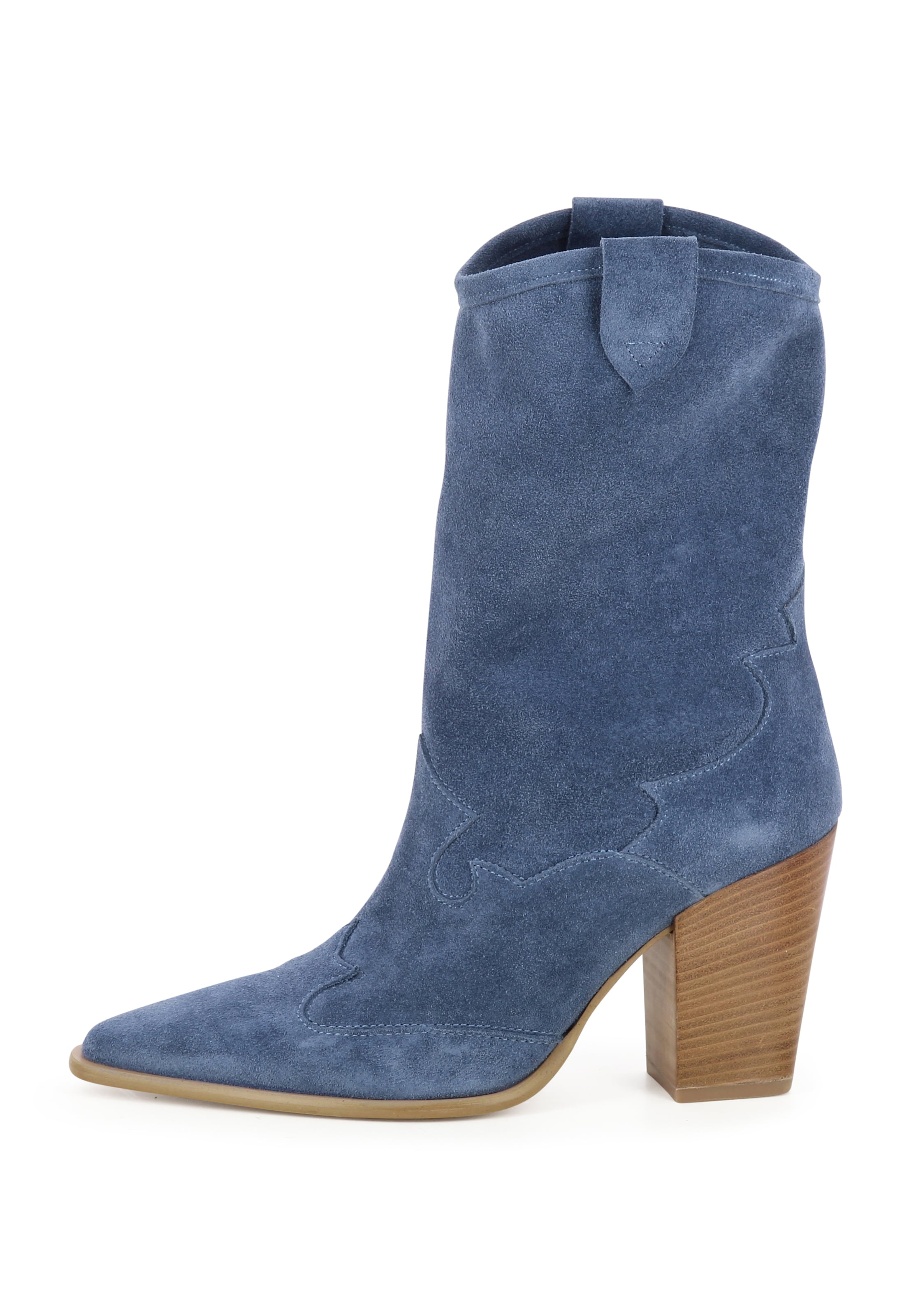 EVITA Cowboy Stiefel 'GAIA' in Blau: Vorderseite