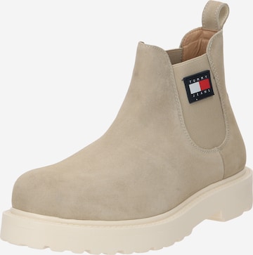 Tommy Jeans Chelsea Boots i beige: forside