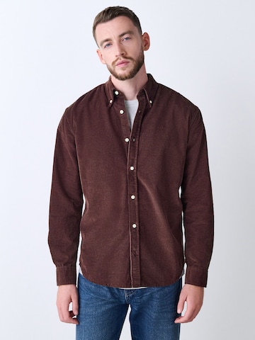 Next Regular fit Button Up Shirt in Red: front