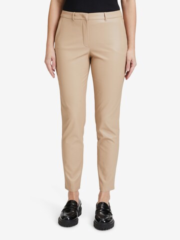 Betty & Co Regular Pants in Beige: front