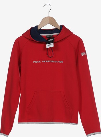 PEAK PERFORMANCE Sweatshirt & Zip-Up Hoodie in L in Red: front