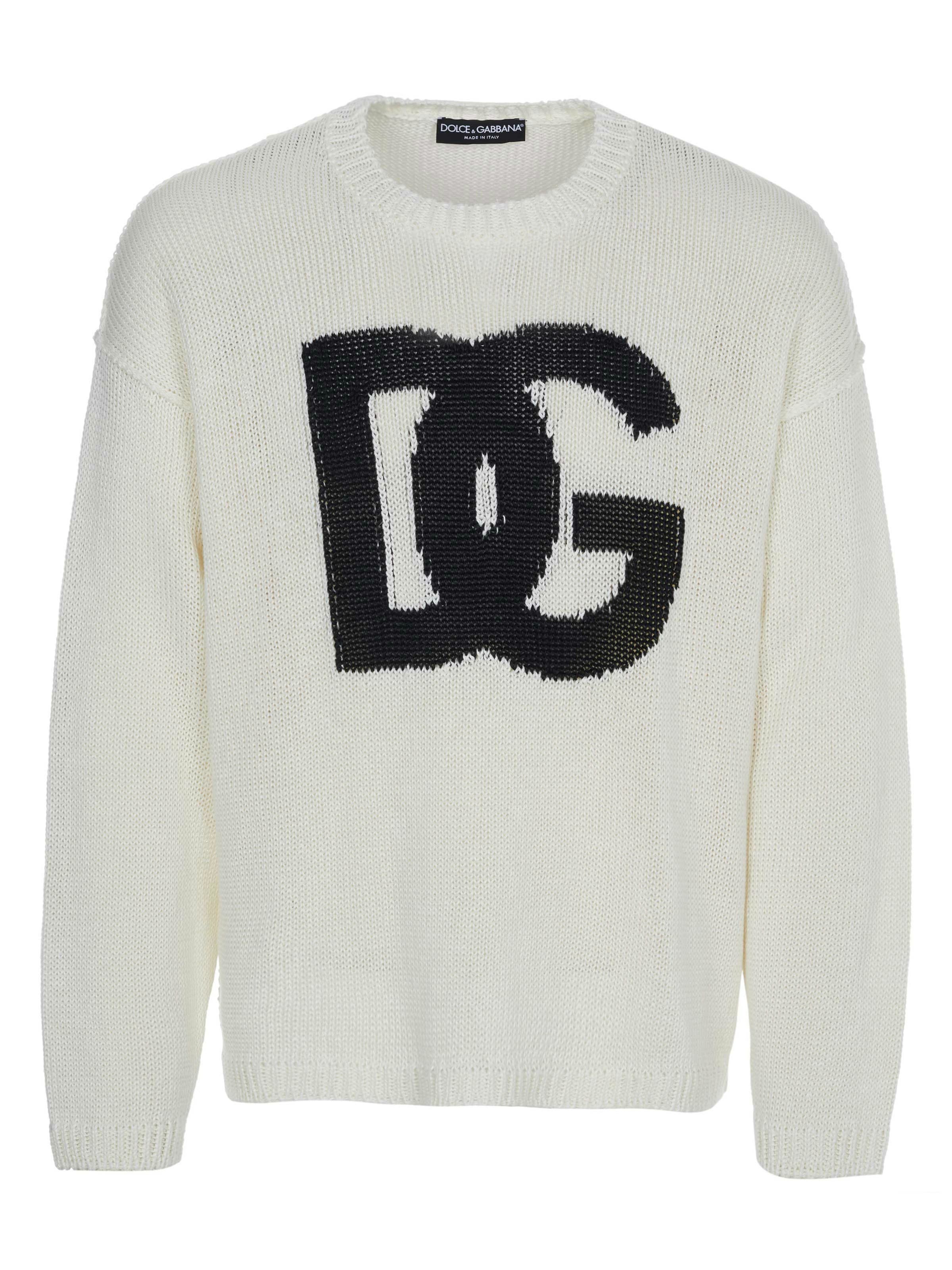 DOLCE & GABBANA Trui in Wit: voorkant