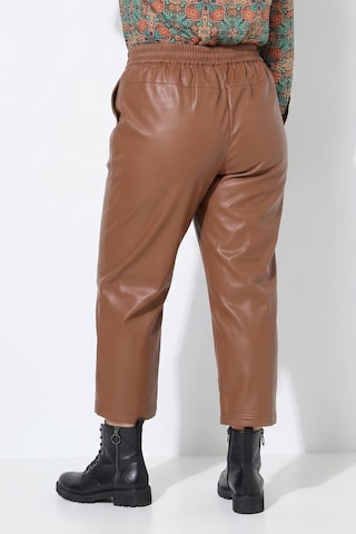 Ulla Popken Wide leg Trousers in Bronze